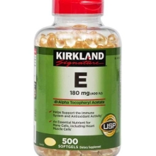 Viên uống vitamin E của mỹ Kirkland Signature 500 viên