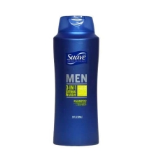 Dầu tắm, gội, xả Suave Men 3 in 1 Shampoo, Conditioner and Body Wash 828ml của Mỹ