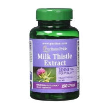 Hỗ trợ cho gan Milk Thistle 1000mg Puritan Pride 180 viên của Mỹ