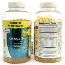 Viên uống dầu cá Omega 3-6-9 Member's Mark Supports Heart Health 325 viên của Mỹ