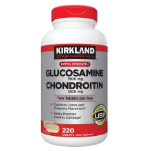 VIÊN UỐNG BỔ KHỚP KIRKLAND GLUCOSAMINE CHONDROITIN - 220 VIÊN CỦA MỸ