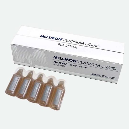 Nhau thai ngựa Melsmon Platinum Liquid Placenta 30 ống của Nhật