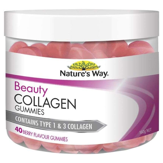 Kẹo dẻo chống lão hóa Nature’s Way Beauty Collagen 40 viên của Úc