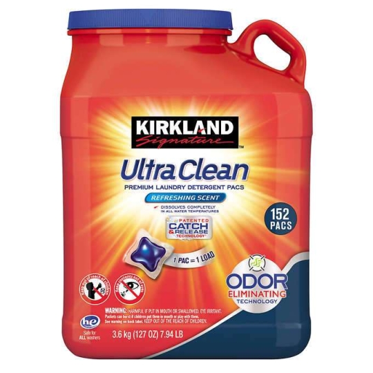 Nước giặt Kirland Singuature Ultra Clean 152 viên của Mỹ