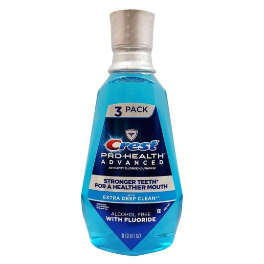 Nước súc miệng Crest Pro Health 1L – Mỹ (Blue)