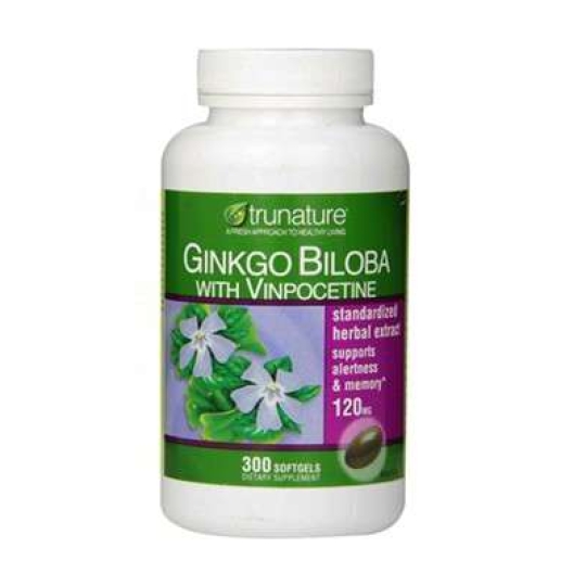 Viên uống giúp tăng cường tuần hoàn não Ginkgo Biloba Hộp 300 viên