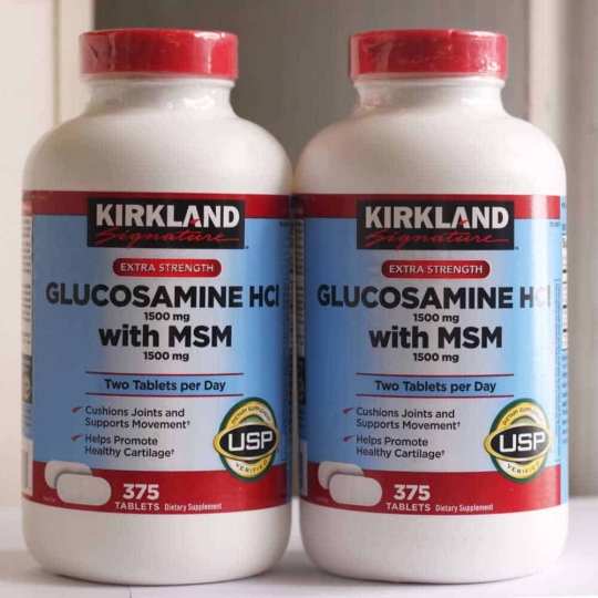 VIÊN UỐNG BỔ KHỚP CỦA MỸ KIRKLAND SIGNATURE™ GLUCOSAMINE HCL & MSM 375V- 1500MG CỦA MỸ